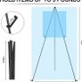 NEW SALE | Easel Stand for Wedding Sign & Poster 63'' Portable Art Easel for Floor Adjustable Metal Easel Black Image 2