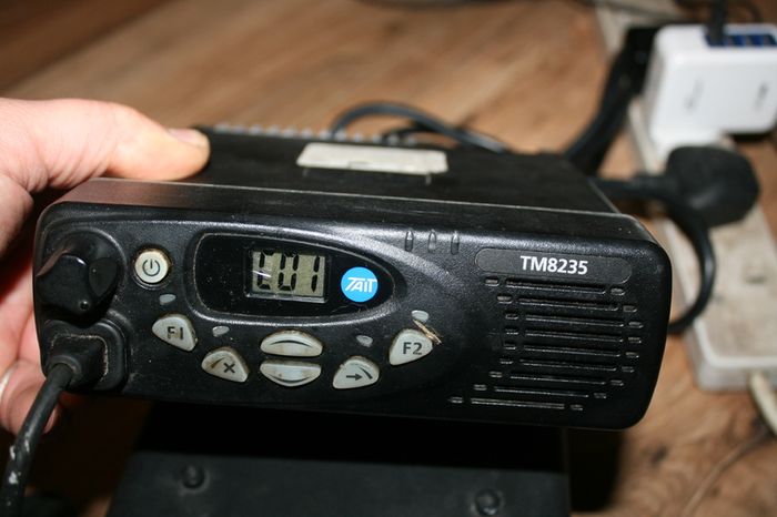 Tait TM8235 VHF 174-225 MHz - 2 Way Portable Radio and Tait T2000 Desktop Power Supply For Base Radio