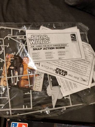 Vintage Star Wars Jabba The Hutt Throne Room Action Scene Amt Ertl Model Kit Return Of The Jedi 1995 Luke Skywalker Tatooine