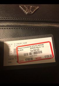 Emporio Armani leather crossbody messenger bag