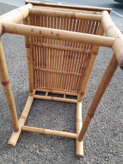 Vintage Bamboo Side Table