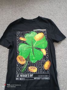 New.St Patrick's kids/boy's t-shirt. Age 6/7
