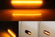 LED Side Marker Turn Signal Light Smoked Lens Sequential Blink Amber for VW