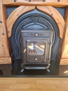 Wooden Fireplace