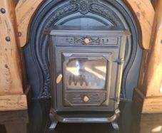 Wooden Fireplace