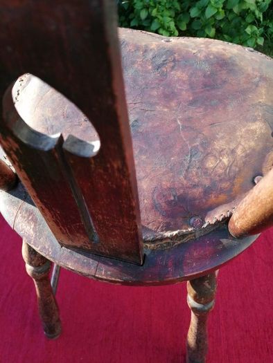 Antique Art Nouveau Rustic Ladies Chair c. 1880