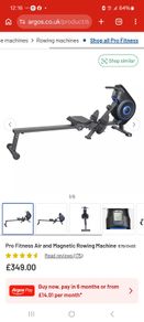 Rowing machine,  Pro Fitness