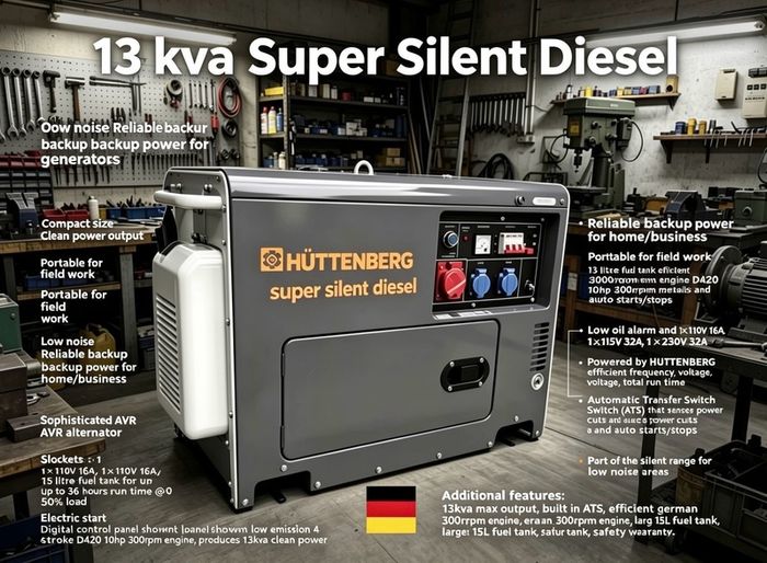 Brand New 2026 Super Silent Diesel Generator