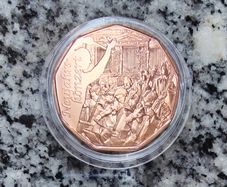 Austria 5 Euro Copper (.999) Uncirculated Coin 2016 - Message with a Melody - New Year Coins