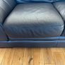 Leather Couch 3 seater 2 seater and footstool Image 3