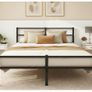 King Size Bed Frame with Storage, 5ft Kingsize Bed Frame with Headboard and Footboard Image 4