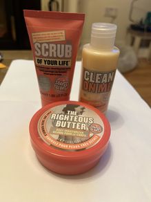 Body Wash, scrub and butter