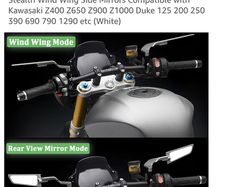 motorbike stealth rotating mirrors