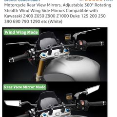 motorbike stealth rotating mirrors
