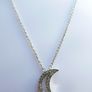 Tiffany & Co. Crescent Moon Necklace 17" 18k White Gold 750 Spain - 2,8g Image 3