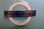 Old London transport enamel bus driver's badge