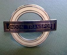 Old London transport enamel bus driver's badge