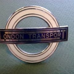 Old London transport enamel bus driver's badge