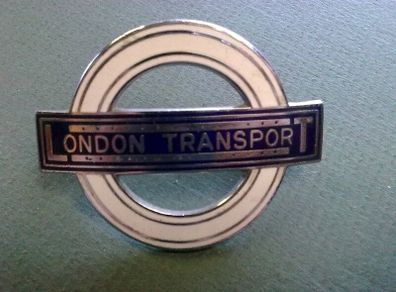 Old London transport enamel bus driver's badge
