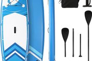 Paddle Board Stand Up Paddle Board SUP 6 inches Thick Board with ISUP Accessories &amp; Carry Bag &amp; Fast Pumping for Adults &amp; Youth for Paddling Surfing Fishing Yoga (FREE SHIPPING)
