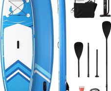 Paddle Board Stand Up Paddle Board SUP 6 inches Thick Board with ISUP Accessories & Carry Bag & Fast Pumping for Adults & Youth for Paddling Surfing Fishing Yoga (FREE SHIPPING)