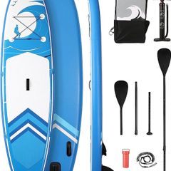 Paddle Board Stand Up Paddle Board SUP 6 inches Thick Board with ISUP Accessories & Carry Bag & Fast Pumping for Adults & Youth for Paddling Surfing Fishing Yoga (FREE SHIPPING)