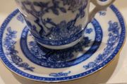 Antique 1930 small coffee cup and saucer Indian Tree China