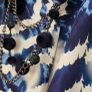 Made in Italy navy and cream abstract print tunic style midi SzL (Fit 12-14UK) Image 2