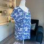 Ladies Blue & White Short Sleeved Top from Cecil. Size Medium UK 10 -12 / EU 38-40 Image 7