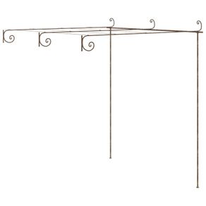 Garden Rose Arch Antique Brown 3x3x2.5 m Iron