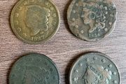 USA Large Cent 4 Coin Lot