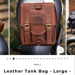 Goldtop Leather Tankbag