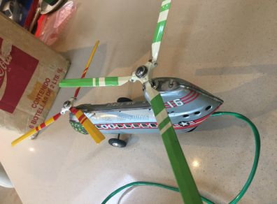 Helicopter Double Rotor Vintage BY TN Japan