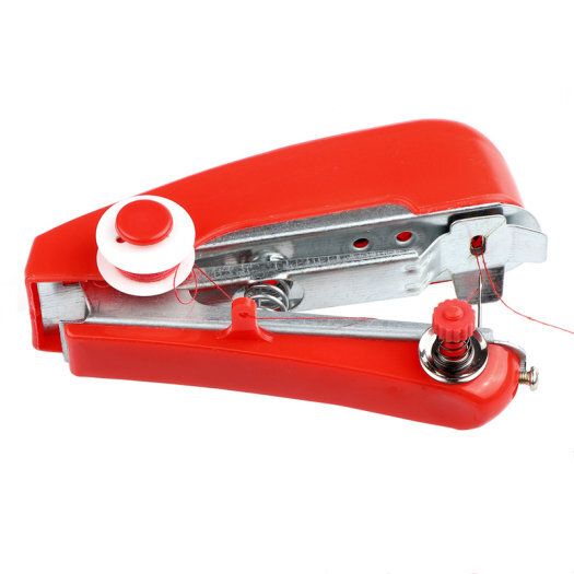 Portable Hand-Held Mini Sewing Machine Clothes Fabric