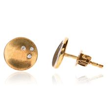 9ct gold diamond earrings