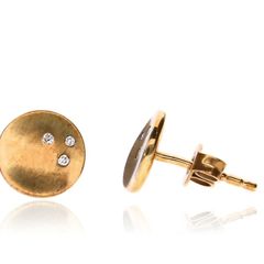 9ct gold diamond earrings