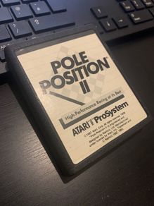 Rare Atari 7800 game cartridge Pole Position 2