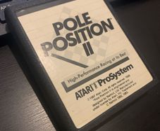 Rare Atari 7800 game cartridge Pole Position 2