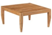 Coffee Table Solid Acacia Wood 80x80x41 cm Brown