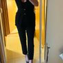 Pinko black suit with cigarette trousers and tailored gilet Image 8