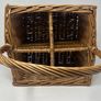 Wicker 4 bottle basket Image 2