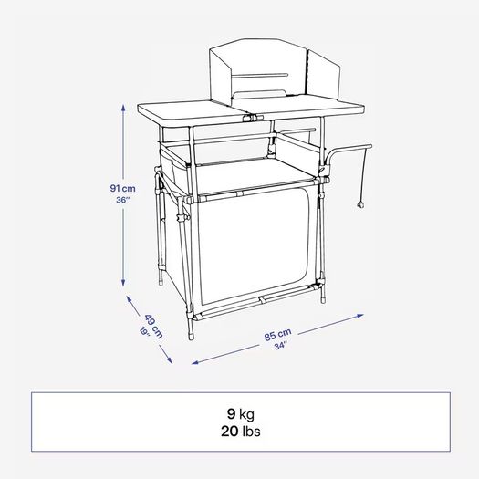 Camping kitchen (foldable)
