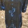 Vintage 80s 90s Party Top Black Embellished size 12 Postage included Image 2