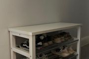 Bench with shoe storage