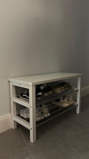 Bench with shoe storage