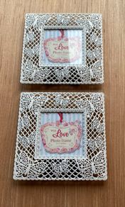 Small Metal Photo Frames (pair)