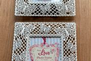 Small Metal Photo Frames (pair)