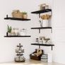NEW SALE | Shelves Wood Wall Mounted Shelf, Rustic Shelves Set of 5 Image 2