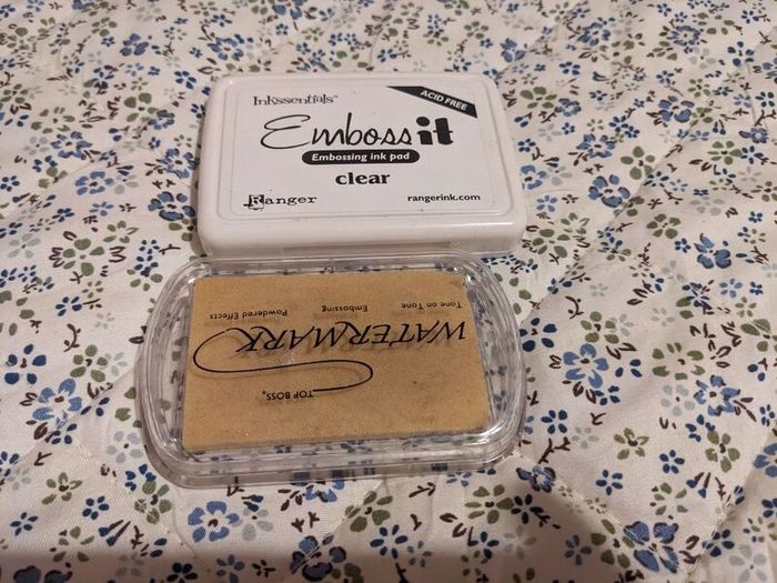 Bundle of stamps and embossing powder