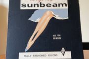 Vintage Ad Fashion Shop Advertising Showcard for Sunbeam Nylons - 2 Available